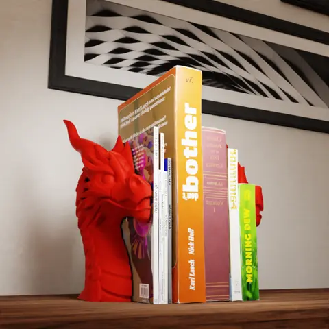 Двойка опори за книги Дракони
